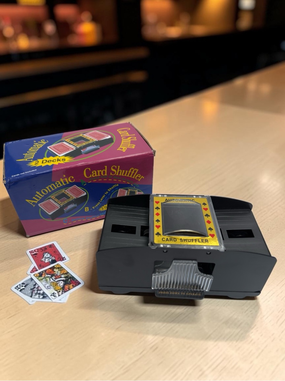 ♠️ Automatic Card Shuffler - Black
